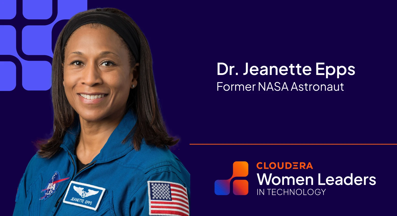 Ascolta Jeanette Epps, ex astronauta della NASA.