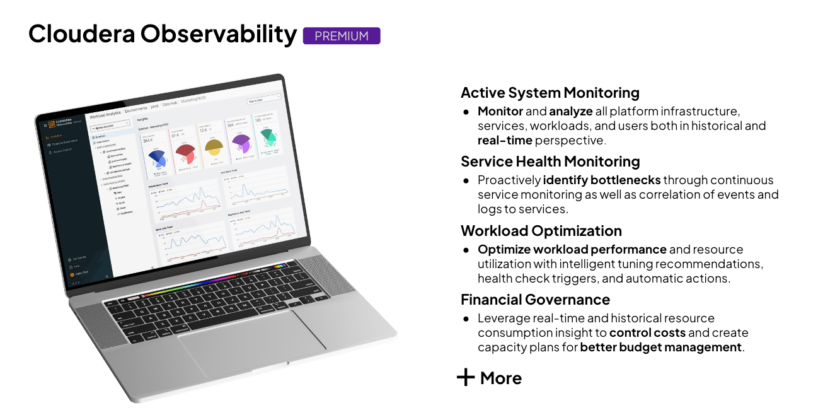 Immagine: Funzionalità di Cloudera Observability