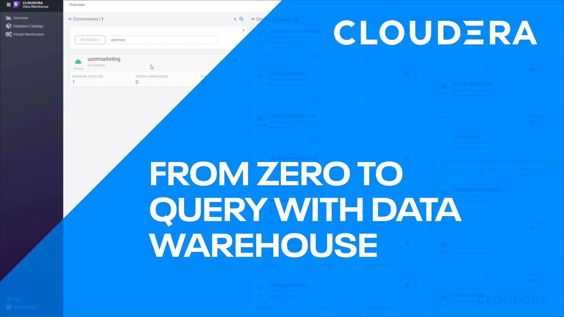 Da zero alle query con Cloudera Data Warehouse