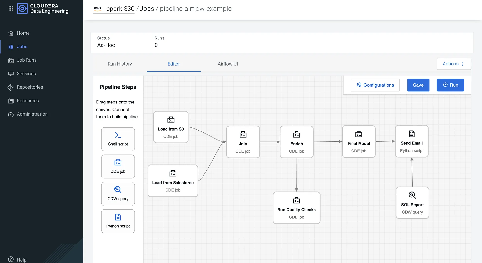 Screenshot del prodotto Data engineering
