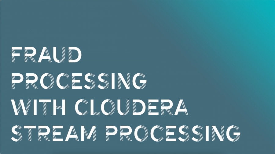 Elaborazione delle frodi con Cloudera Stream Processing